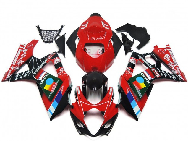 Acquista Carene Moto Suzuki GSXR 1000 2007-2008 - Rosso Nero Blu Bianco Giallo