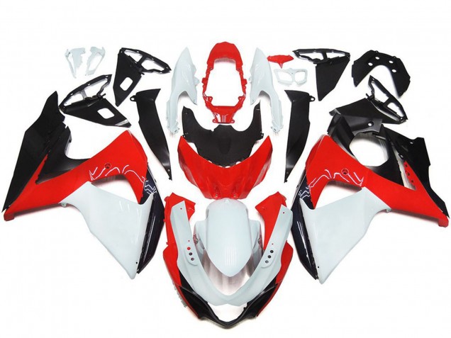 Acquista Kit Carena Moto Suzuki GSXR 1000 2009-2016 - Bianco Rosso Nero