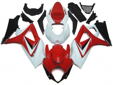 Acquista Carene Moto Suzuki GSXR 1000 2007-2008 - Bianco Rosso Nero OEM Stile