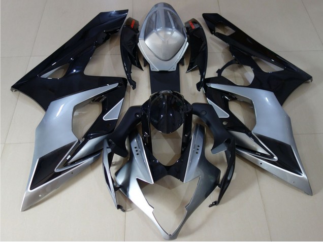 Acquista Carene Moto Suzuki GSXR 1000 2005-2006 - Nero Lucido Argento
