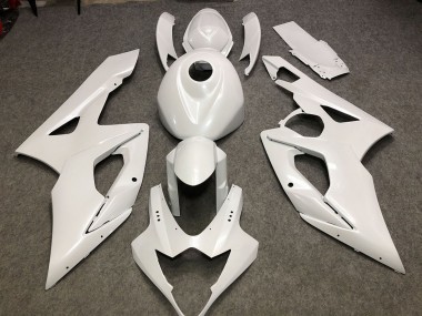 Acquista Carene Moto Suzuki GSXR 1000 2005-2006 - Lucido Bianco Pianura