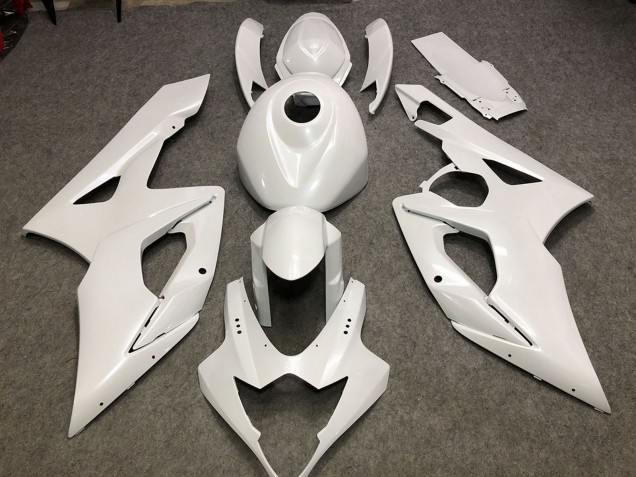 Acquista Carene Moto Suzuki GSXR 1000 2005-2006 - Lucido Bianco Pianura