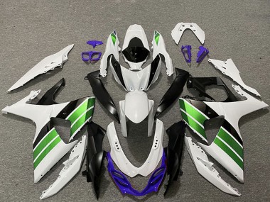 Acquista Carene Moto Suzuki GSXR 1000 2009-2016 - Bianco Blu Verde Nero