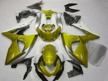 Acquista Carene Moto Suzuki GSXR 1000 2009-2016 - Bianco Giallo