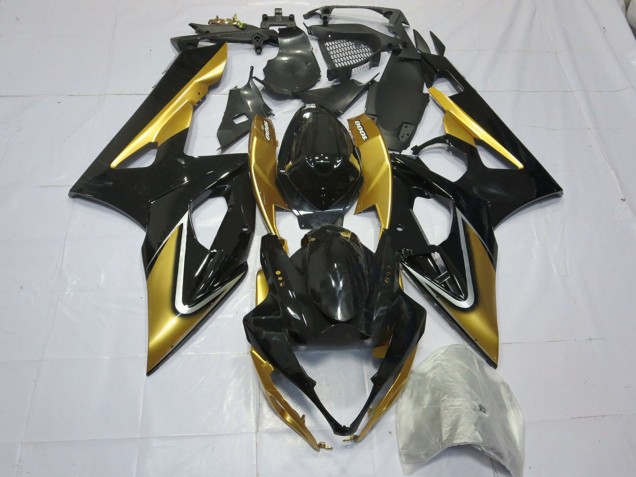 Acquista Carene Moto Suzuki GSXR 1000 2005-2006 - Oro Nero