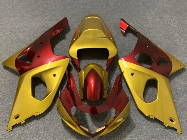 Acquista Carene Moto Suzuki GSXR 1000 2000-2002 - Oro Rosso