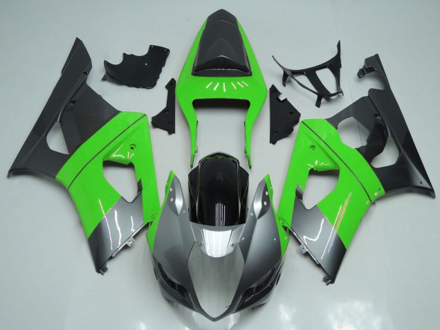 Acquista Carene Moto Suzuki GSXR 1000 2003-2004 - Verde Argento Nero