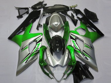 Acquista Carene Moto Suzuki GSXR 1000 2005-2006 - Verde Argento Nero