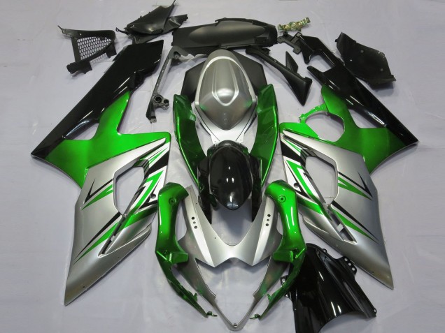 Acquista Carene Moto Suzuki GSXR 1000 2005-2006 - Verde Argento Nero
