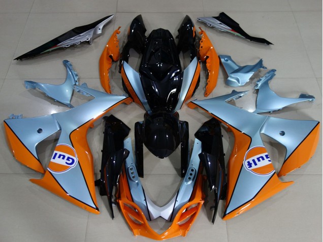 Acquista Carene Moto Suzuki GSXR 1000 2009-2016 - Azzurro Chiaro Arancia Nero Golfo