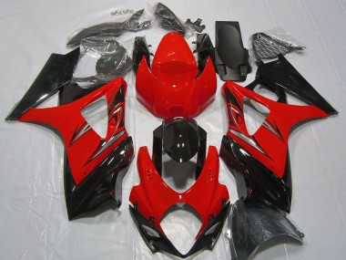 Acquista Carene Moto Suzuki GSXR 1000 2007-2008 - Rosso Nero Lucido