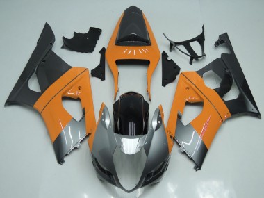 Acquista Carene Moto Suzuki GSXR 1000 2003-2004 - Arancia Chiaro Argento Nero