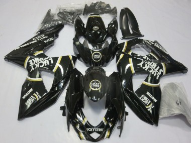 Acquista Carene Moto Suzuki GSXR 1000 2009-2016 - Nero Lucido Lucky Strike