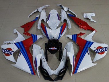 Acquista Carene Moto Suzuki GSXR 1000 2009-2016 - Bianco Blu Rosso Martini