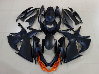 Acquista Carene Moto Suzuki GSXR 1000 2009-2016 - Nero Opaco Arancia