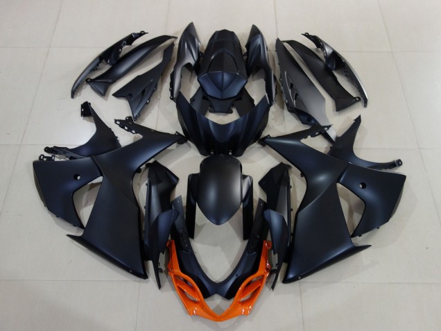 Acquista Carene Moto Suzuki GSXR 1000 2009-2016 - Nero Opaco Arancia