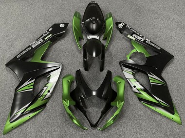 Acquista Carena Moto Suzuki GSXR 1000 2005-2006 - Nero Opaco Verde