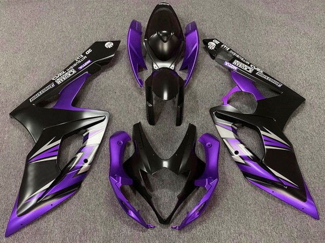 Acquista Carena Moto Suzuki GSXR 1000 2005-2006 - Nero Opaco Viola