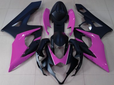 Acquista Carene Moto Suzuki GSXR 1000 2005-2006 - Nero Opaco Rosa