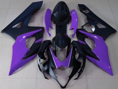 Acquista Carene Moto Suzuki GSXR 1000 2005-2006 - Nero Opaco Viola