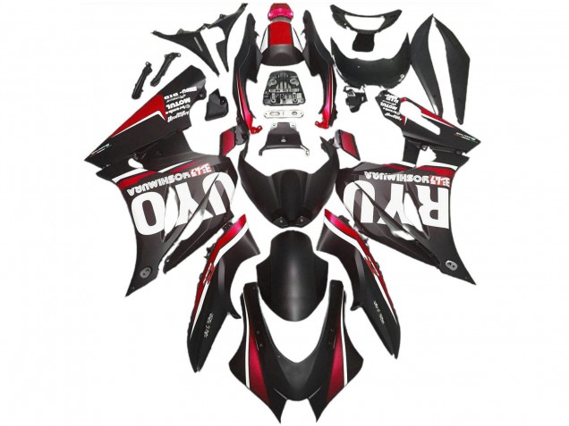 Acquista Carene Moto ABS Suzuki GSXR 1000 2017-2024 - Nero Opaco Rosso