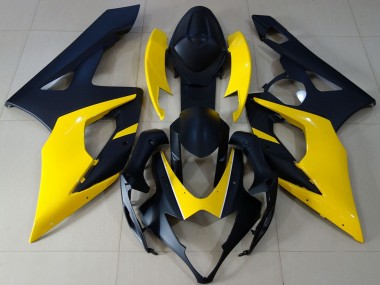 Acquista Carene Moto Suzuki GSXR 1000 2005-2006 - Nero Opaco Giallo