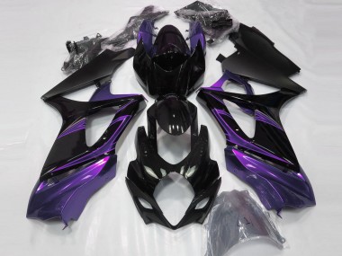 Acquista Carene Moto Suzuki GSXR 1000 2007-2008 - Nero Lucido Viola