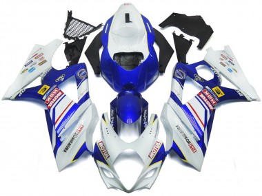 Acquista Carene Moto Suzuki GSXR 1000 2007-2008 - Bianco Blu Rosso Giallo