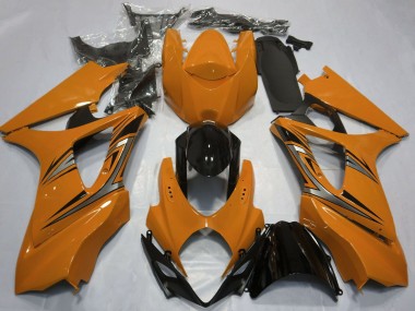 Acquista Carene Moto Suzuki GSXR 1000 2007-2008 - Arancia Nero Lucido OEM Stile