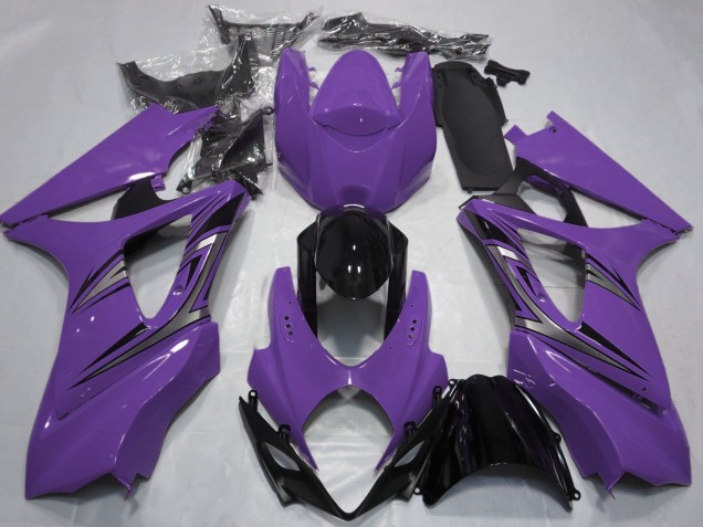 Acquista Carene Moto Suzuki GSXR 1000 2007-2008 - Viola Nero Lucido OEM Stile