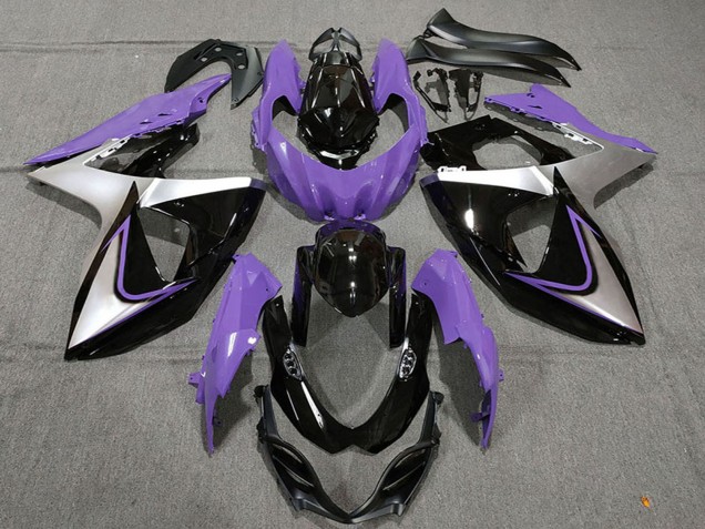 Acquista Carene Moto Suzuki GSXR 1000 2009-2016 - Viola Argento Nero