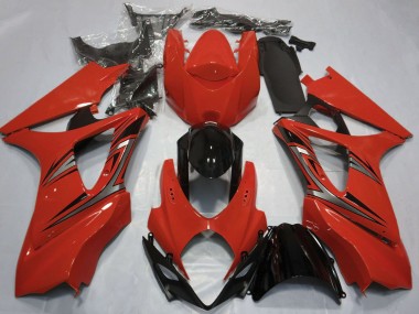 Acquista Carene Moto Suzuki GSXR 1000 2007-2008 - Rosso Nero Lucido OEM Stile
