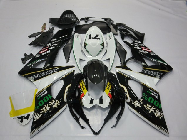 Acquista Carene Moto Suzuki GSXR 1000 2005-2006 - Bianco Nero Giallo Rosso Verde RockStar
