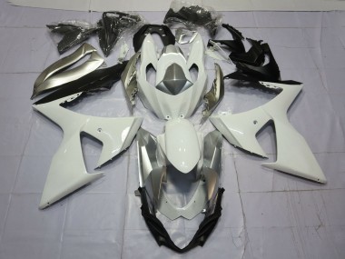 Acquista Carene Moto Suzuki GSXR 1000 2009-2016 - Bianco Argento