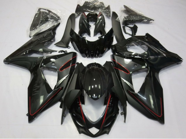 Acquista Carene Moto Suzuki GSXR 1000 2009-2016 - Nero Lucido Rosso