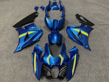 Acquista Carene Moto Suzuki GSXR 1000 2017-2024 - Blu Giallo Stile