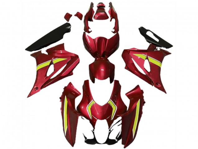 Acquista Carene Moto Suzuki GSXR 1000 2017-2024 - Rosso Giallo Stile