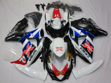 Acquista Carene Moto Suzuki GSXR 1000 2009-2016 - Bianco Blu Rosso Nero X