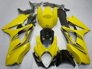 Acquista Carene Moto Suzuki GSXR 1000 2007-2008 - Giallo Nero Lucido OEM Stile