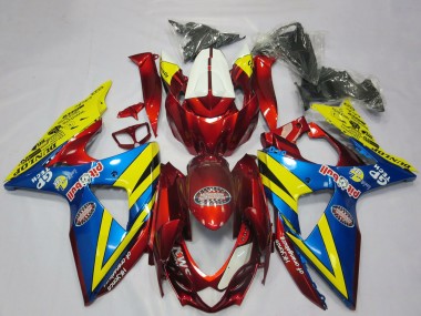 Acquista Carene Moto Suzuki GSXR 1000 2009-2016 - Giallo Rosso Blu
