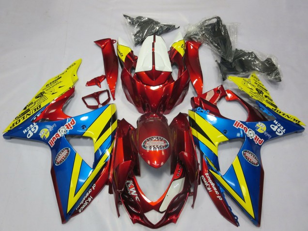 Acquista Carene Moto Suzuki GSXR 1000 2009-2016 - Giallo Rosso Blu
