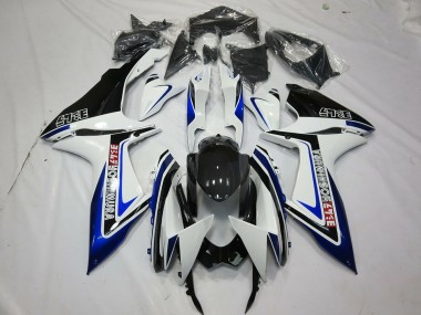 Acquista Carene Moto Suzuki GSXR 600 / GSXR 750 2011-2024 - Bianco Blu Nero Lucido Alstare