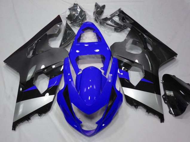 Acquista Carene Moto Suzuki GSXR 600 / GSXR 750 2004-2005 - Blu Argento Grigio Nero