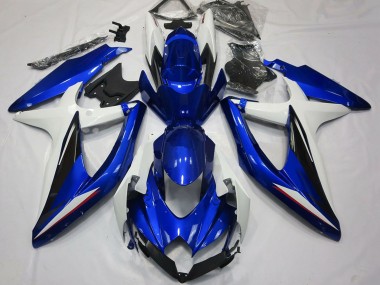 Acquista Carene Moto Suzuki GSXR 600 / GSXR 750 2008-2010 - Bianco Blu Nero