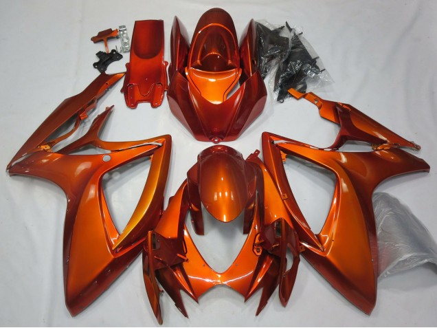 Acquista Carene Moto Suzuki GSXR 600 / GSXR 750 2006-2007 - Burnt Arancia