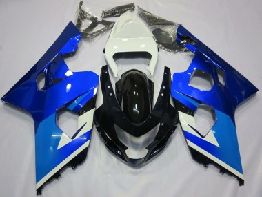 Acquista Carene Moto Suzuki GSXR 600 / GSXR 750 2004-2005 - Bianco Blu Nero