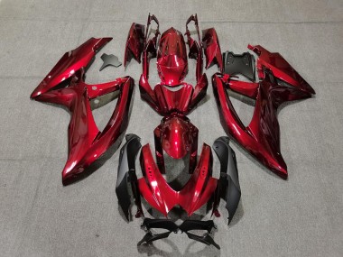 Acquista Carene Moto Suzuki GSXR 600 / GSXR 750 2008-2010 - Caramella Rosso Nero