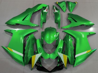 Acquista Carene Moto Suzuki GSXR 600 / GSXR 750 2011-2024 - Verde Bianco Giallo