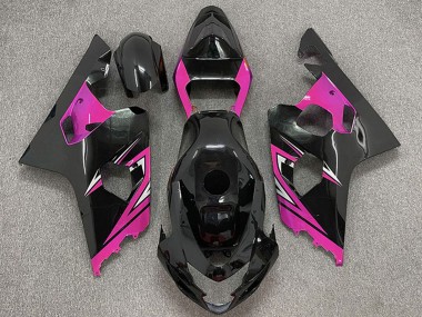 Acquista Carene Moto Suzuki GSXR 600 / GSXR 750 2004-2005 - Nero Lucido Rosa
