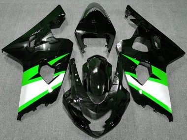 Acquista Carene Moto Suzuki GSXR 600 / GSXR 750 2004-2005 - Nero Lucido Verde Bianco